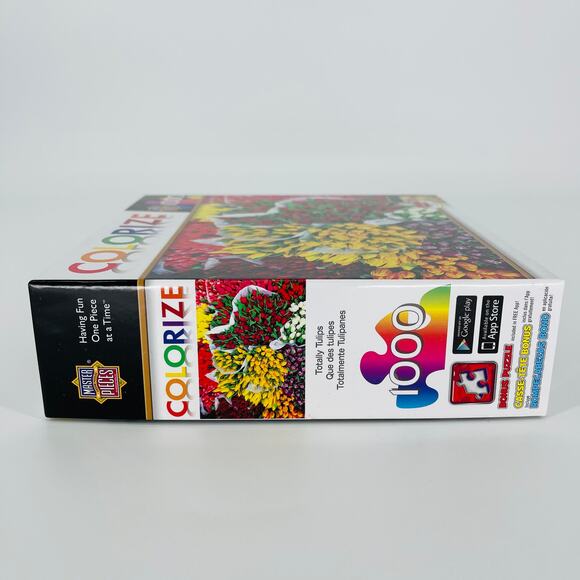 Master Pieces 1000 Piece Colorize "Totally Tulips" Jigsaw Puzzle - New/Sealed - Picture 6 of 13